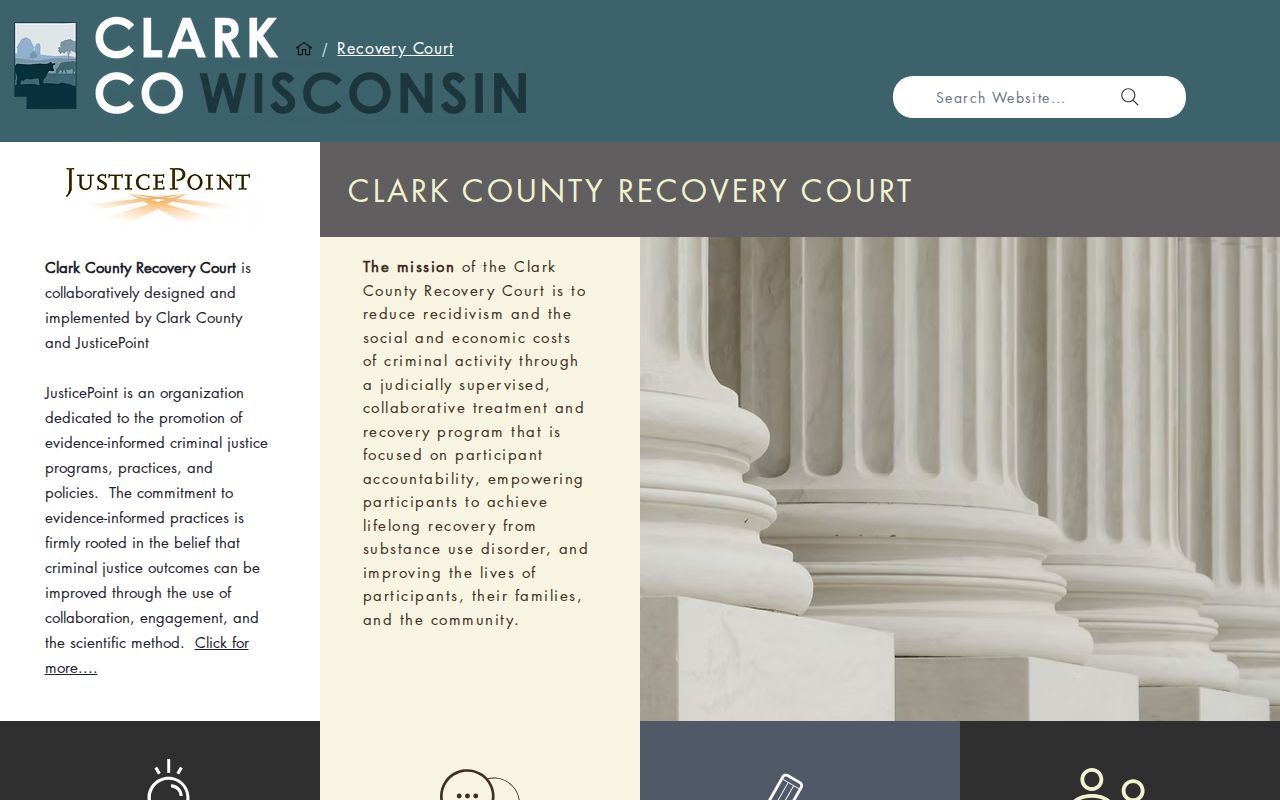 Clark County criminal court docket Recovery Court page