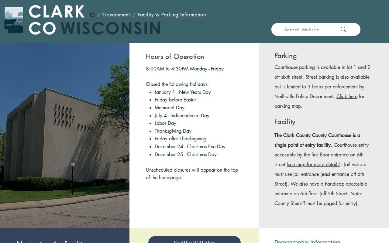 Clark County court docket courthouse entrance information